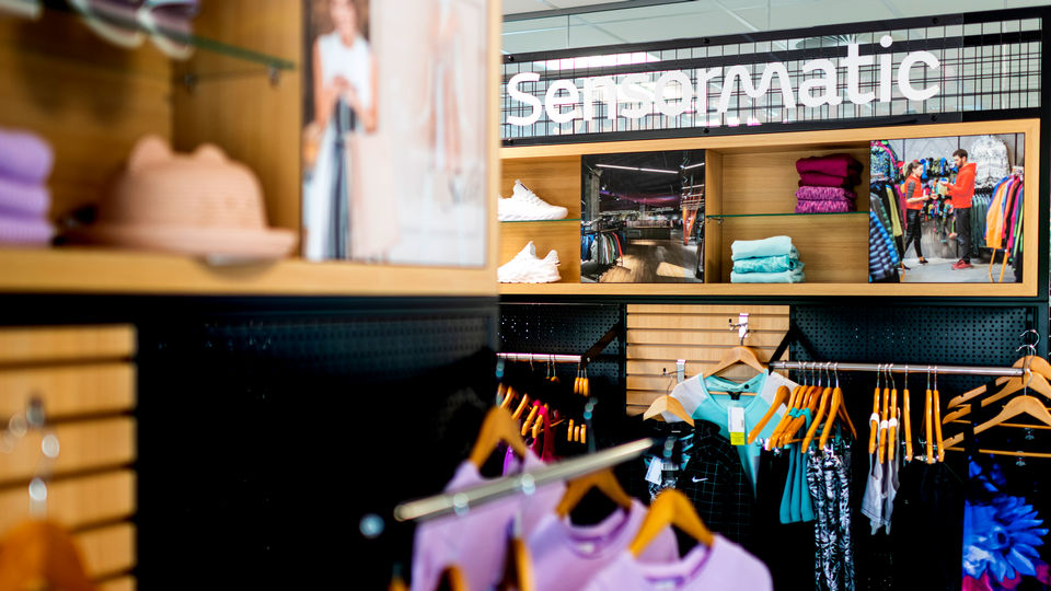 interior of sensormatic retail experience center rec solihull birmingham uk