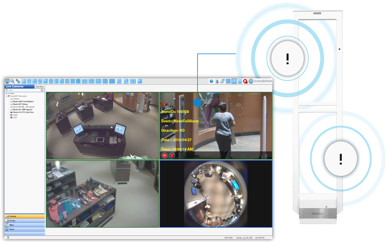 Экран приборной панели розничного магазина и противоугонная подставка